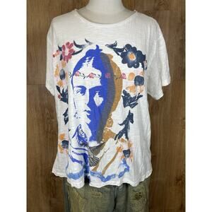 Magnolia Pearl Frida Baroque Boyfriend Tee True NWT